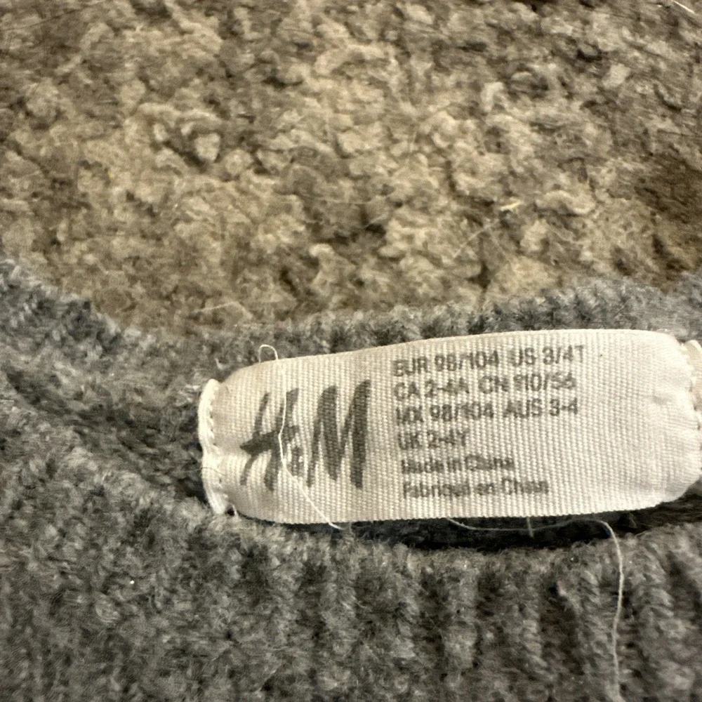 H&M Girls 3-4T Sweater Toddler Wool Blend Penguin Long Sleeve Sweater Dress